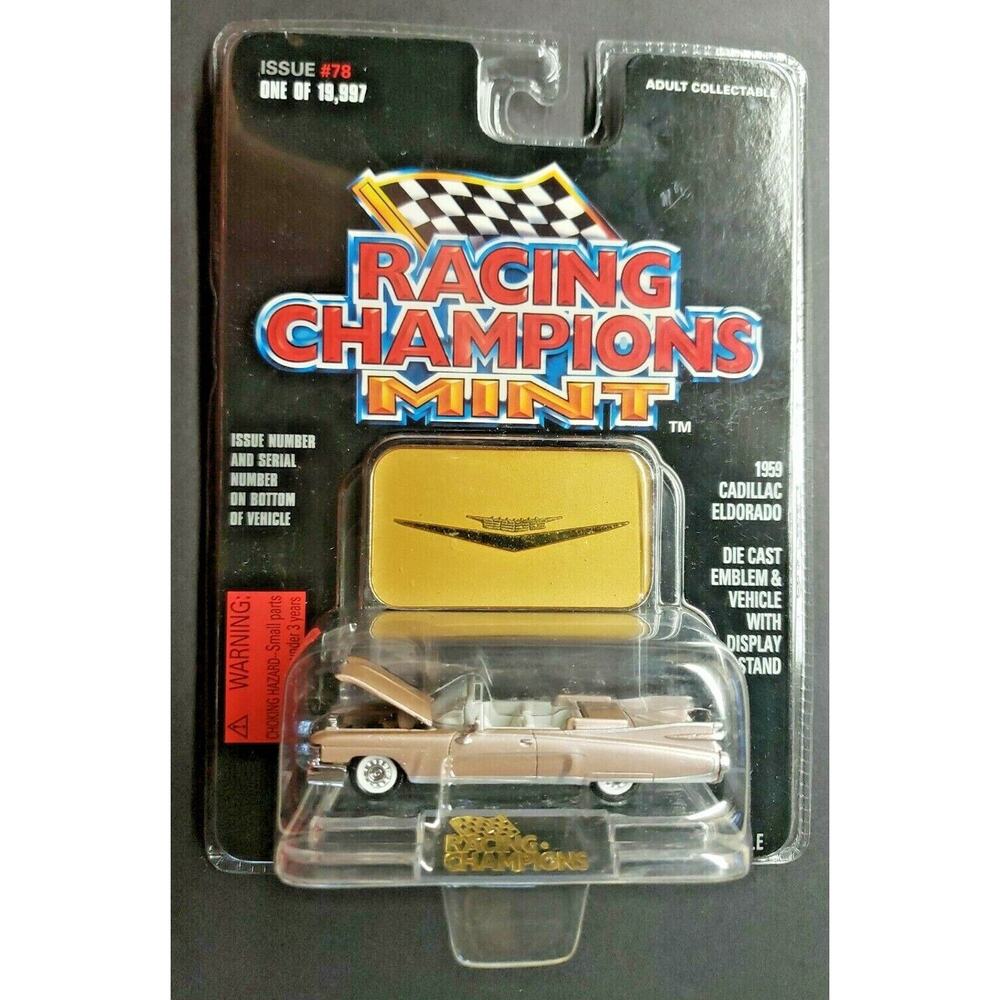 1996 Racing Champions MINT - 1959 Cadillac Eldorado Lt Pink #78 1:69 HW2